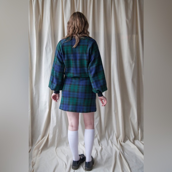 Hannah Isolde “Sigrid” sweatshirt in blackwatch plaid, size xs - Picture 7 of 9